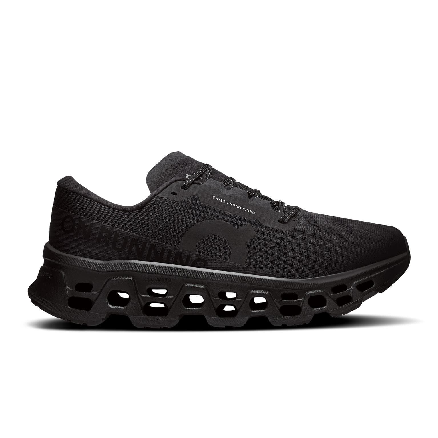 On Cloudmonster 3 — Black — vista 1